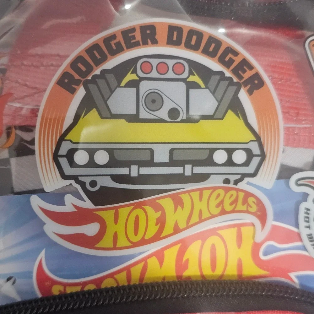 Hot Wheels Mini Backpack Clear PVC Rodger Dodger Racing Red‎ S26HW67562-XX NEW